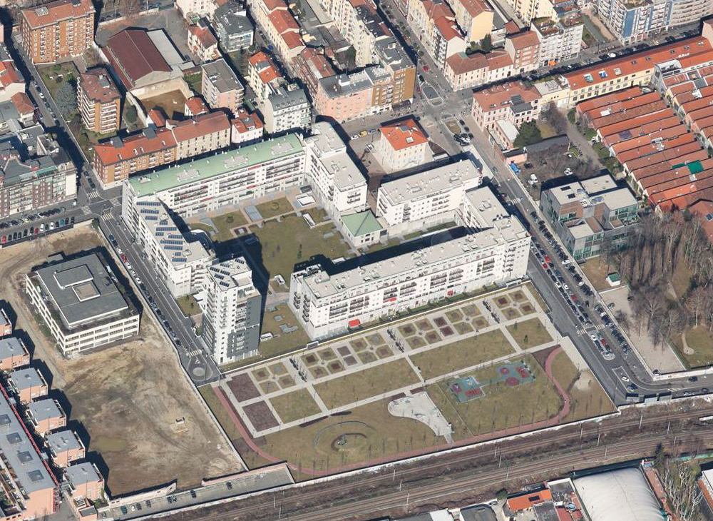 Progettazione e realizzazione degli spazi a verde interni ad un complesso edilizio residenziale Savona Verde